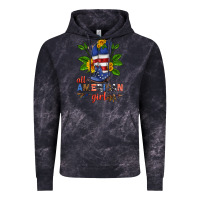Cloud Black all american girl cowboy boot with sunflower Vintage Hoodie - HRA Design Shop