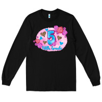 Black back to school flowers fifth grade 3200x2400 Long Sleeve Tee - AdoDesignShop