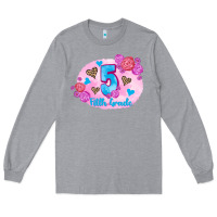 Heather Grey back to school flowers fifth grade 3200x2400 Long Sleeve Tee - AdoDesignShop