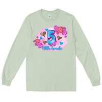 Matcha back to school flowers fifth grade 3200x2400 Long Sleeve Tee - AdoDesignShop
