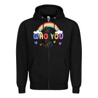 Black be who you are Zipper Hoodie - MaliasSmallBusiness