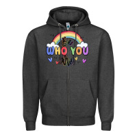 Charcoal Heather be who you are Zipper Hoodie - MaliasSmallBusiness