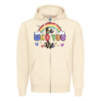Sandshell be who you are Zipper Hoodie - MaliasSmallBusiness