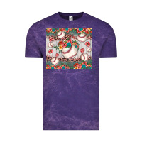 Cloud Purple baseball leopard Vintage Tee - JahusDesignShop