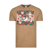 Vintage Coffee baseball leopard Vintage Tee - JahusDesignShop