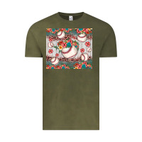 Vintage Olive baseball leopard Vintage Tee - JahusDesignShop
