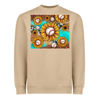 Mushroom baseball leopard turquoise sunflower Heavyweight Sweatshirt - JahusDesignShop