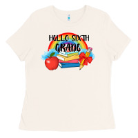 Bone back to school hello sixth grade 3200x2400 Ladies Tee - AdoDesignShop