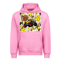 Fuchsia Pink softball crusher Urban Hoodie - TumblerDesignByShophia