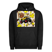 Pigment Black softball crusher Urban Hoodie - TumblerDesignByShophia