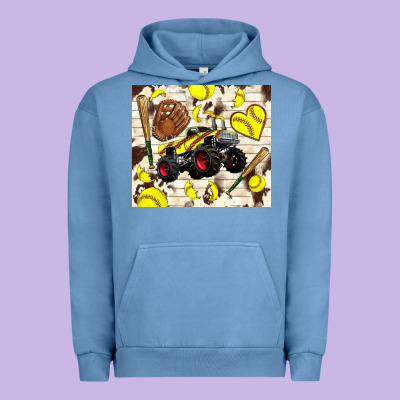 Softball Crusher Urban Hoodie Designed By Tumblerdesignbyshophia