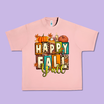 Happy Fall Y'all Urban Heavy Tee Designed By Artiststas