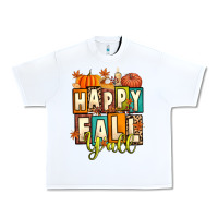 White happy fall y'all Urban Heavy Tee - Artiststas