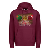 Burgundy Merry Christmas Apples Premium Hoodie - Bettercallsaul