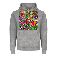 Cloud Rock mardi gras crawfish leopard  seamless pattern Vintage Hoodie - FaDigitalArtStudio