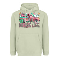 Matcha Nurse Life Truck Heavyweight Hoodie - BundleAndBundleShop