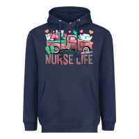 Navy Nurse Life Truck Heavyweight Hoodie - BundleAndBundleShop