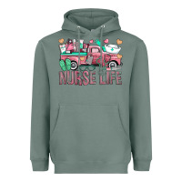 Sage Nurse Life Truck Heavyweight Hoodie - BundleAndBundleShop