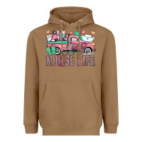 Toasted Coconut Nurse Life Truck Heavyweight Hoodie - BundleAndBundleShop