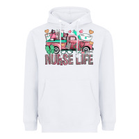 White Nurse Life Truck Heavyweight Hoodie - BundleAndBundleShop