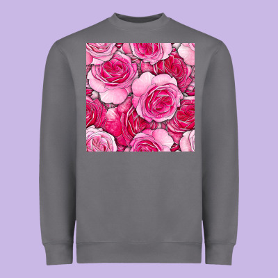 Valentines Day All Dress Up Roses Seamless Pattern Heavyweight Sweatshirt Designed By Bundleandbundleshop