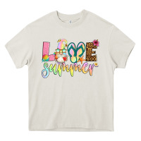 Cream love summer with gnome Heavy Core Tee - Artiststas