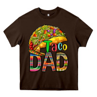 Chocolate Brown taco dad Heavy Core Tee - RanaPortraitStore