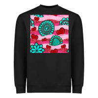 Black valentines day turquoise gemstone  and hearts Heavyweight Sweatshirt - BundleAndBundleShop