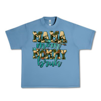 Pebble Blue mama mom mommy bruh with arrow Urban Heavy Tee - AdoDesignShop