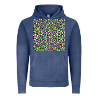 Vintage Denim mardi gras leopard  seamless pattern Vintage Hoodie - FaDigitalArtStudio
