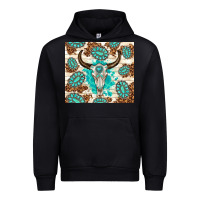 Black gemstone bull skull leopard Urban Hoodie - TumblerDesignByShophia