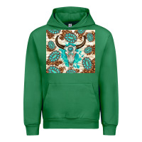 Emerald gemstone bull skull leopard Urban Hoodie - TumblerDesignByShophia