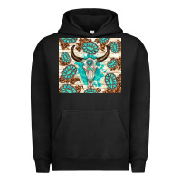 Pigment Black gemstone bull skull leopard Urban Hoodie - TumblerDesignByShophia