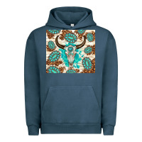Pigment Midnight Navy gemstone bull skull leopard Urban Hoodie - TumblerDesignByShophia