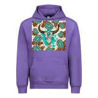 Tulip gemstone bull skull leopard Urban Hoodie - TumblerDesignByShophia