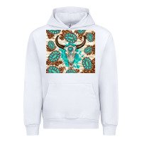 White gemstone bull skull leopard Urban Hoodie - TumblerDesignByShophia