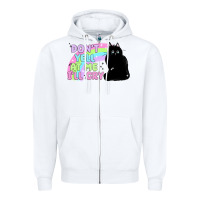 White dont yell at me ill cry Zipper Hoodie - MaliasSmallBusiness