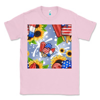 Bubblegum Pink patriotic popsicle Classic Tee - BundleAndBundleShop