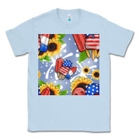 Dusty Blue patriotic popsicle Classic Tee - BundleAndBundleShop