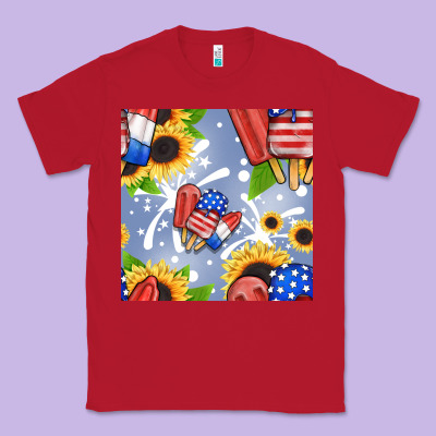 Patriotic Popsicle Classic Tee Designed By Bundleandbundleshop