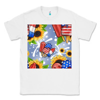 White patriotic popsicle Classic Tee - BundleAndBundleShop