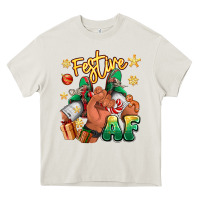 Cream festive af christmas black man sneakers Heavy Core Tee - RanaPortraitStore