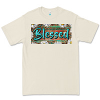 Bone Blessed With Daisy And Leopard Premium Tee - RanaPortraitStore