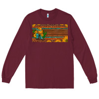 Burgundy custom cowboy boots sunflowers and cactus license plate Long Sleeve Tee - Artiststas