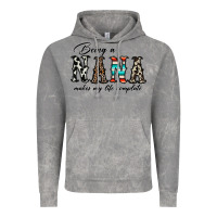 Cloud Rock being nana makes my life complate Vintage Hoodie - CowhideDigitalArt