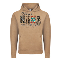 Vintage Coffee being nana makes my life complate Vintage Hoodie - CowhideDigitalArt