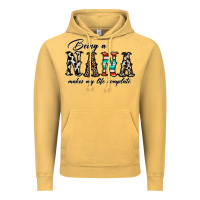 Vintage Mustard being nana makes my life complate Vintage Hoodie - CowhideDigitalArt