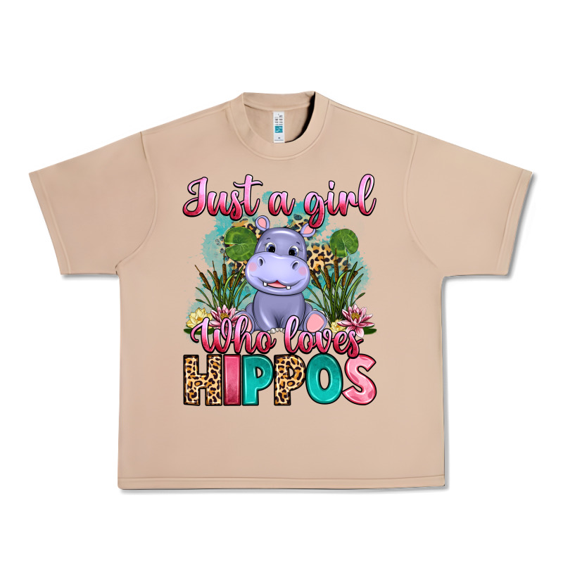 Just A Girl Who Loves Hippos Urban Heavy Tee by Artiststas | Teevron