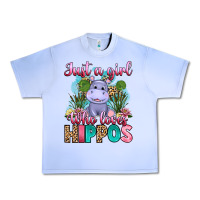 Grape Ice just a girl who loves hippos Urban Heavy Tee - Artiststas