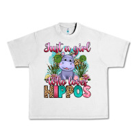 Lunar Rock just a girl who loves hippos Urban Heavy Tee - Artiststas